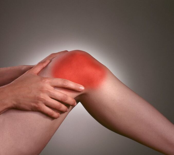Inflammation in the combination of the knee with Arthosis